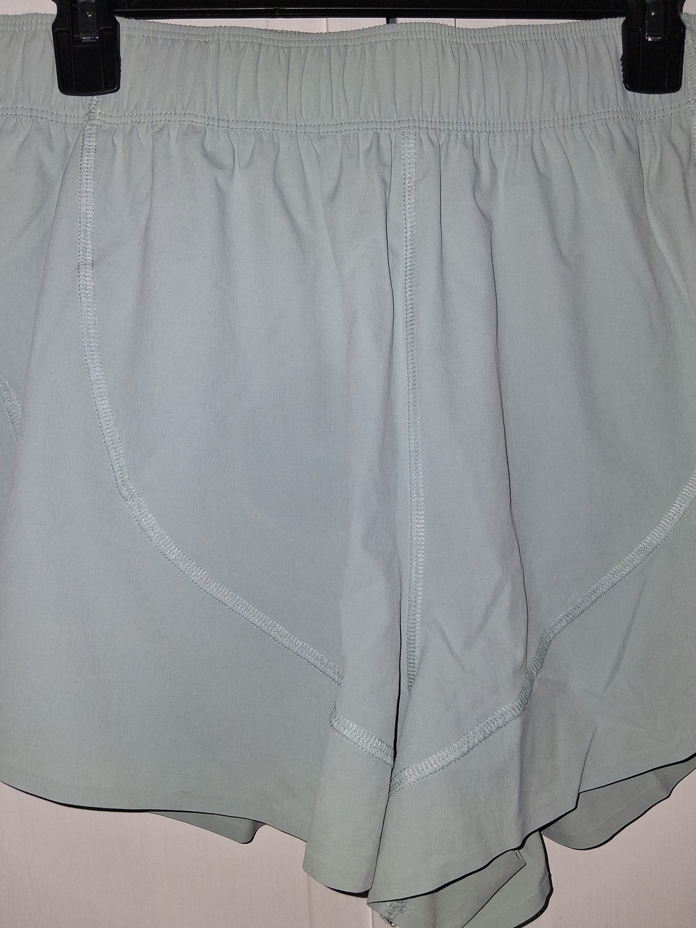 FLX Light Sage Elastic Waist Shorts - Picture 2 of 6